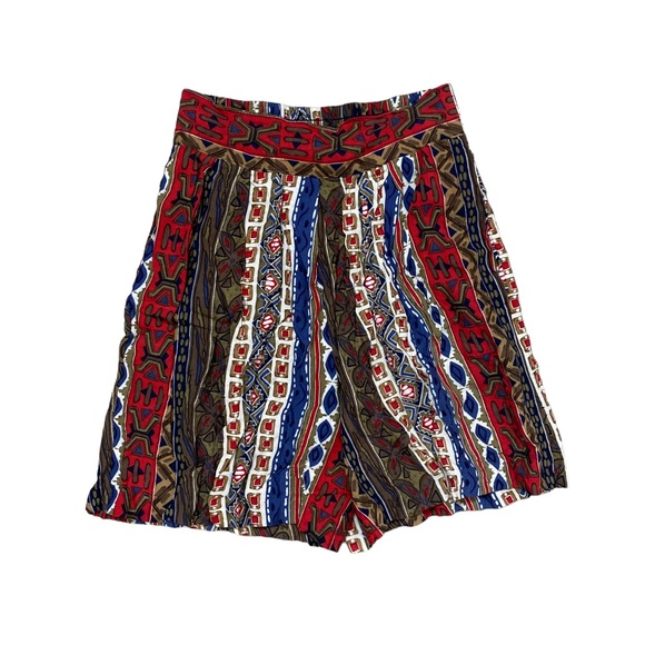 Vintage 90s Boho Patterned Shorts - Picture 2 of 5